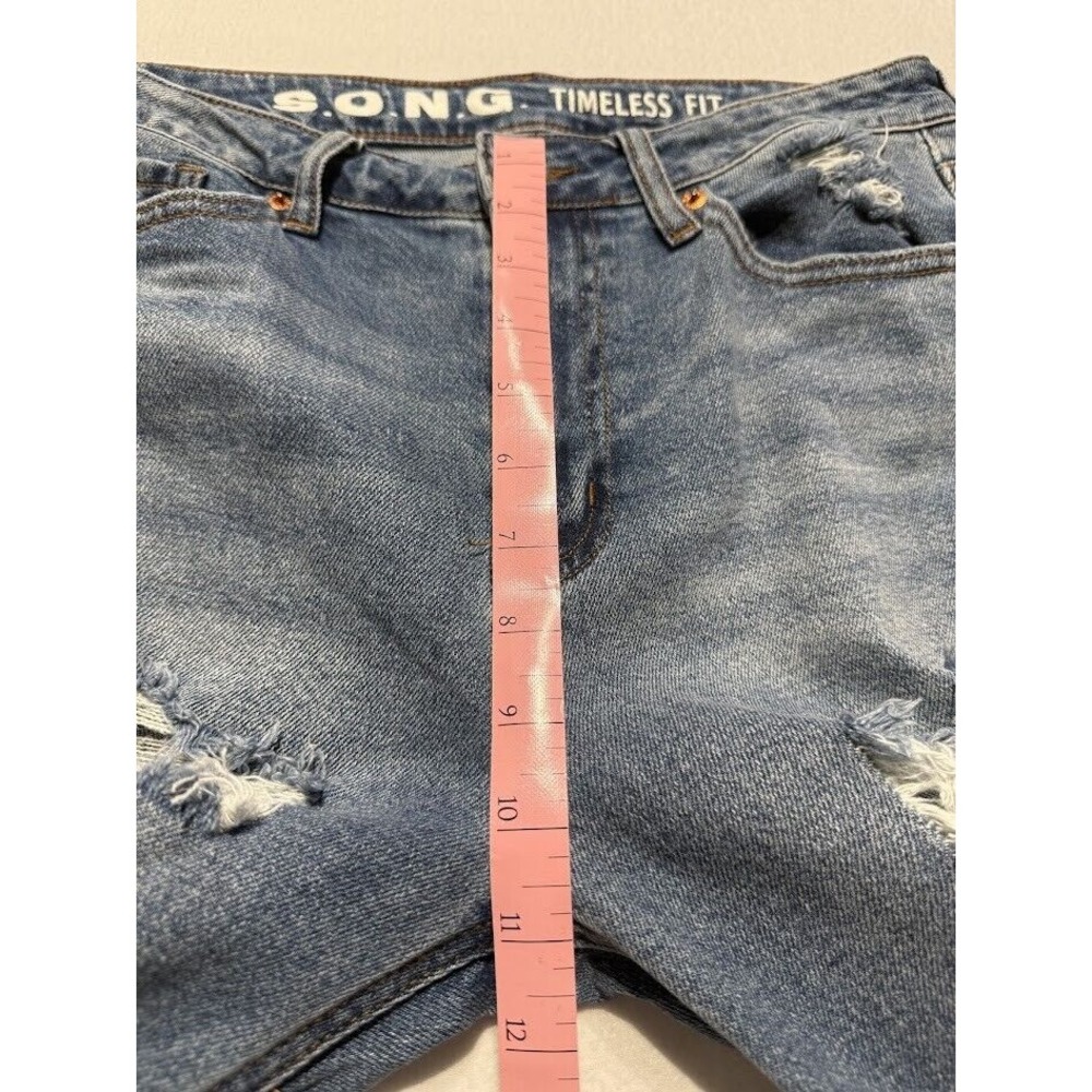 SONG Jeans Women size 7/28 Timeless Fit Demin Distressed High Rise‎ Casual - Picture 13 of 14